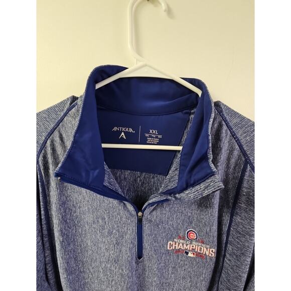 Chicago Cubs Jacket 2016 World Series Champions Antigua 1/4 Zip Size XXL 2XL - Picture 3 of 9